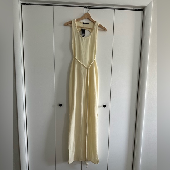 Nasty Gal scoop neck backless tie maxi dress sz 8 NWT - Picture 11 of 14